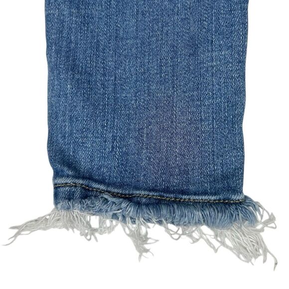 KanCan Low Rise Ankle Skinny Light Wash Stretch Denim Frayed Hem Jeans Size 26 - Picture 8 of 9
